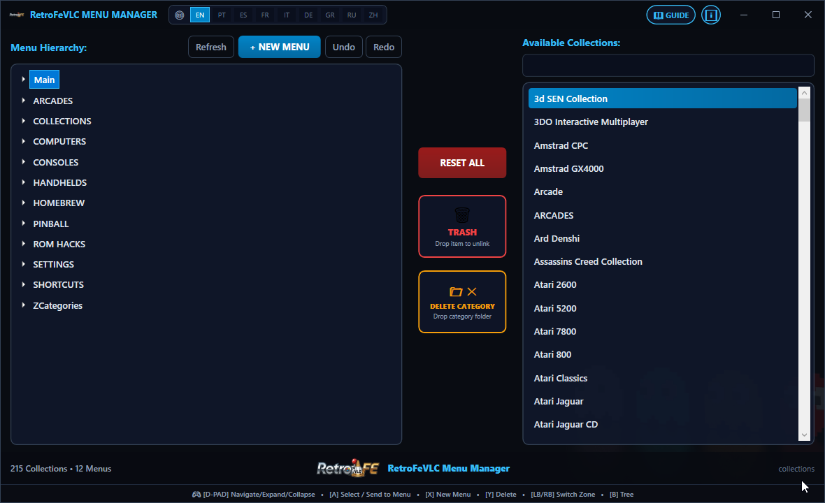 MenuManager Screenshot