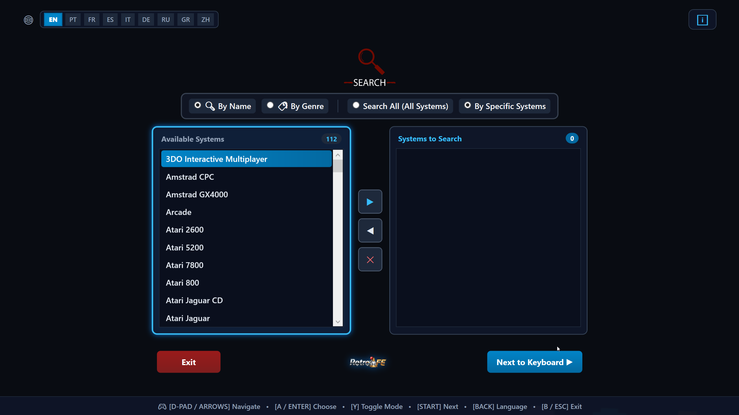 Search UI Screenshot