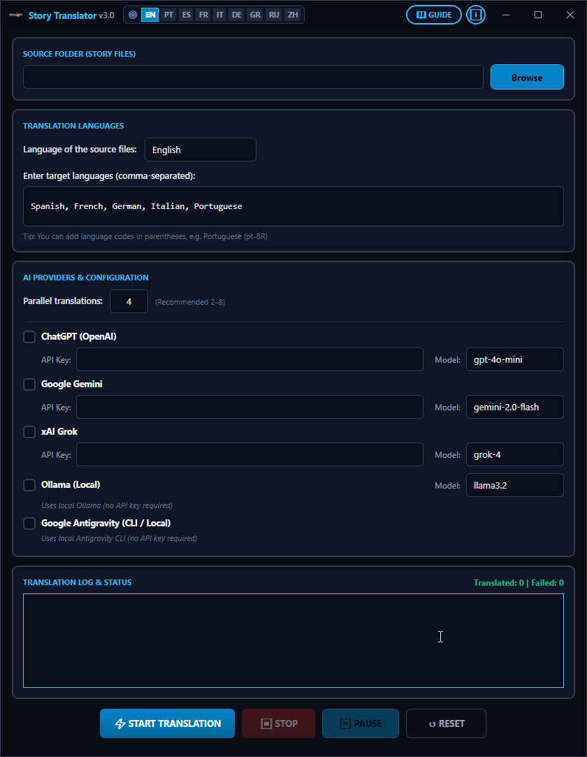 Story Translator Screenshot